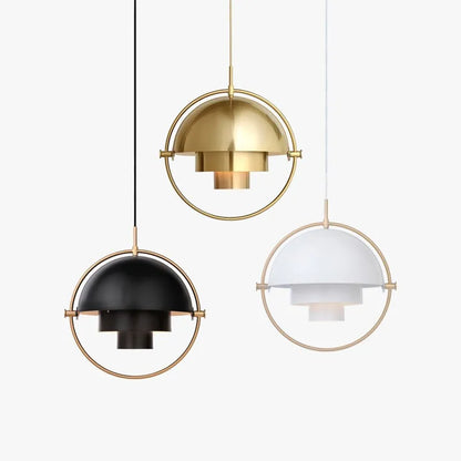 Pendant Light | Modern Nordic Sculptural Metal Suspension Lamp