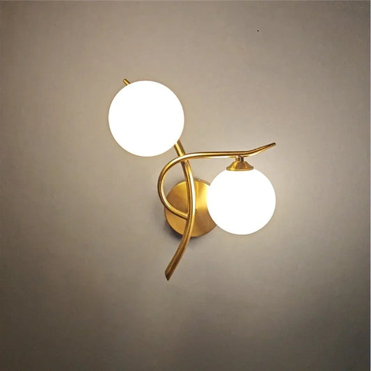 LED Wall Light | Nordic Dual Globe Sconce Design - Lunara