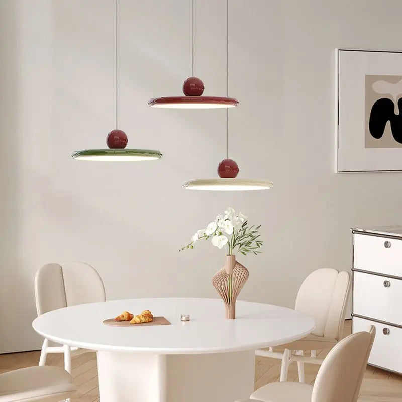LED Pendant Light | Nordic Flying Saucer Cream-Style Ceiling Lamp
