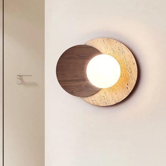 Stone Wall Lamp | Wabi-Sabi Modern Natural Texture Sconce