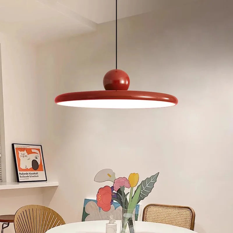 LED Pendant Light | Nordic Flying Saucer Cream-Style Ceiling Lamp