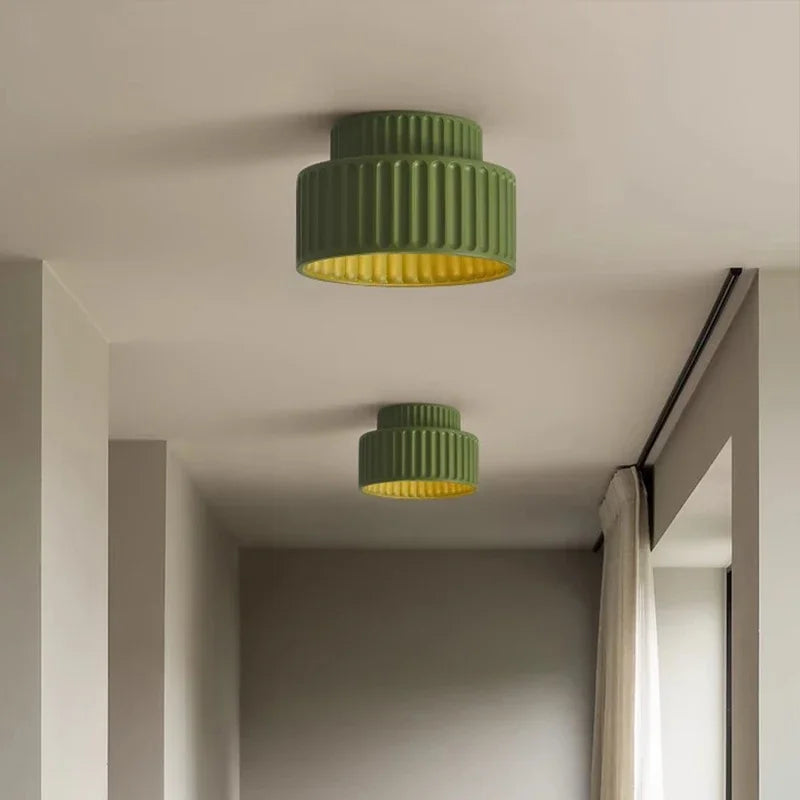Ceiling Light | Nordic Ripple Sculptural Form | Soft Illumination Lamp