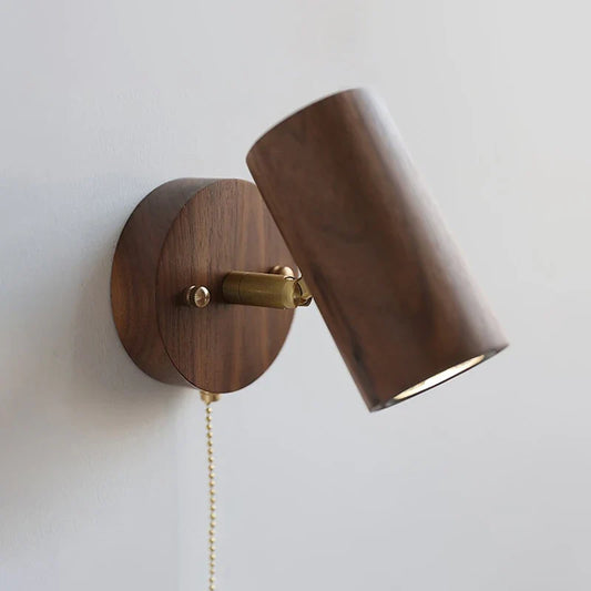 Wall Lamp | Retro Walnut LED Spotlight Sconce - Arlo