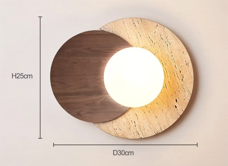 Stone Wall Lamp | Wabi-Sabi Modern Natural Texture Sconce