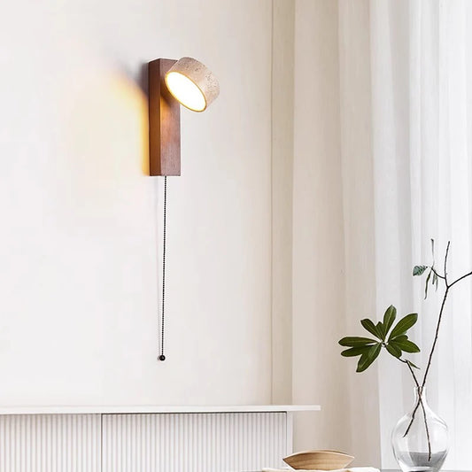 Wall Lamp | French Wabi-Sabi Headboard Light with Pull Switch - Éclat