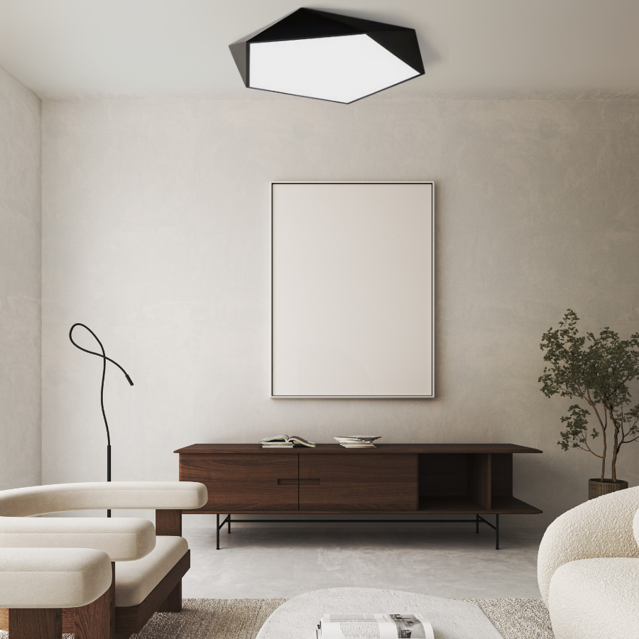Ceiling Light | Modern Geometric LED Lamp for Home Decor - Skydor