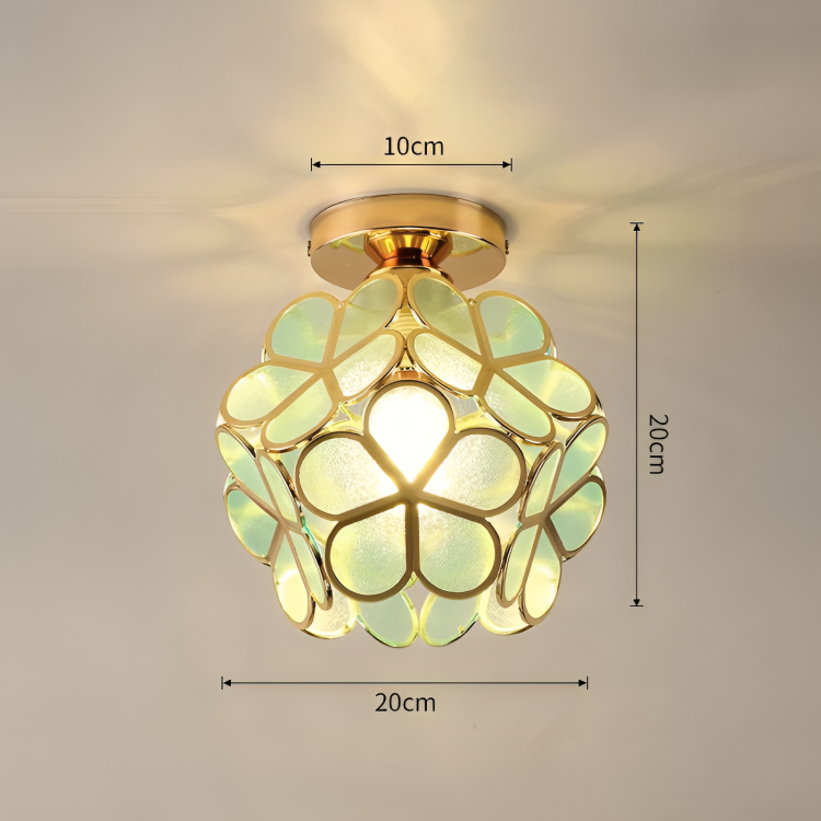 Flower Ceiling Light | Retro Colourful Vintage PVC Flush Mount Lamp