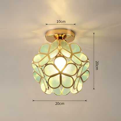 Flower Ceiling Light | Retro Colourful Vintage PVC Flush Mount Lamp