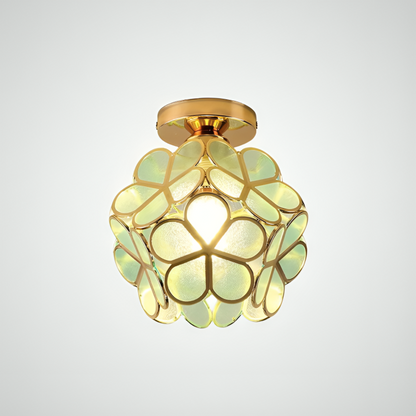 Flower Ceiling Light | Retro Colourful Vintage PVC Flush Mount Lamp