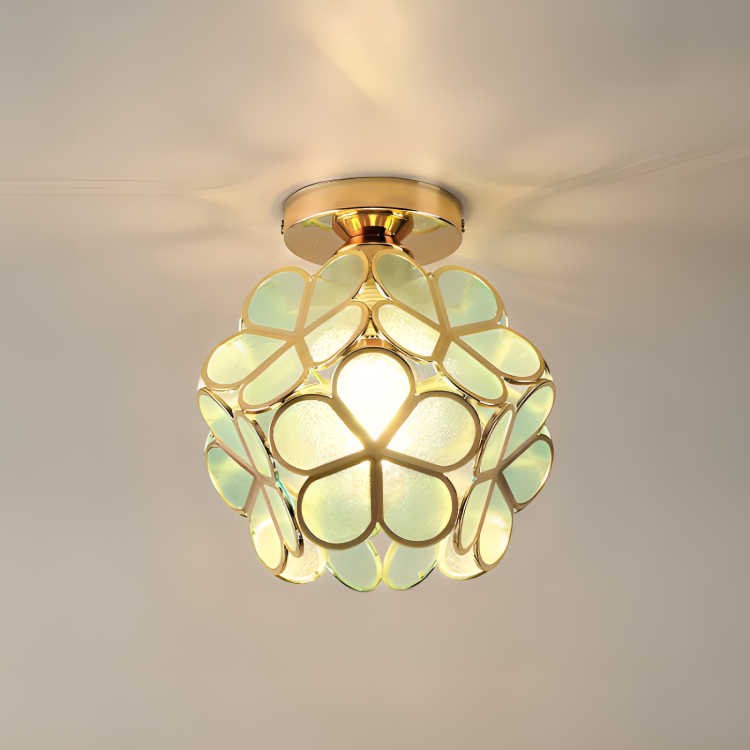 Flower Ceiling Light | Retro Colourful Vintage PVC Flush Mount Lamp