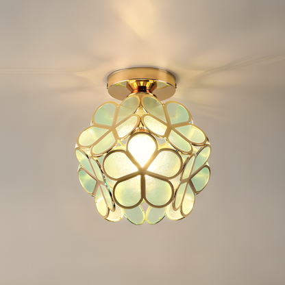 Flower Ceiling Light | Retro Colourful Vintage PVC Flush Mount Lamp
