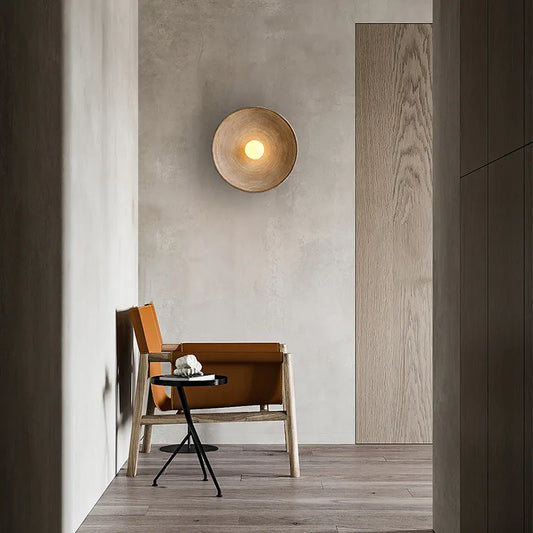 Wood Wall Sconce | Rustic Handcrafted | LED Indoor Accent Light