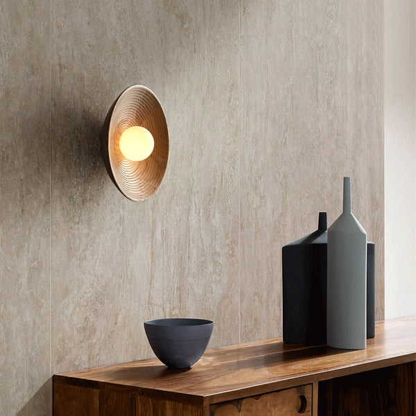 Wood Wall Sconce | Rustic Handcrafted | LED Indoor Accent Light