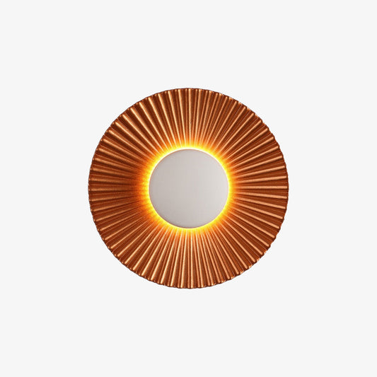 Wall Lamp | Modern Metallic Sun Design Sconce - Hasna SunRay