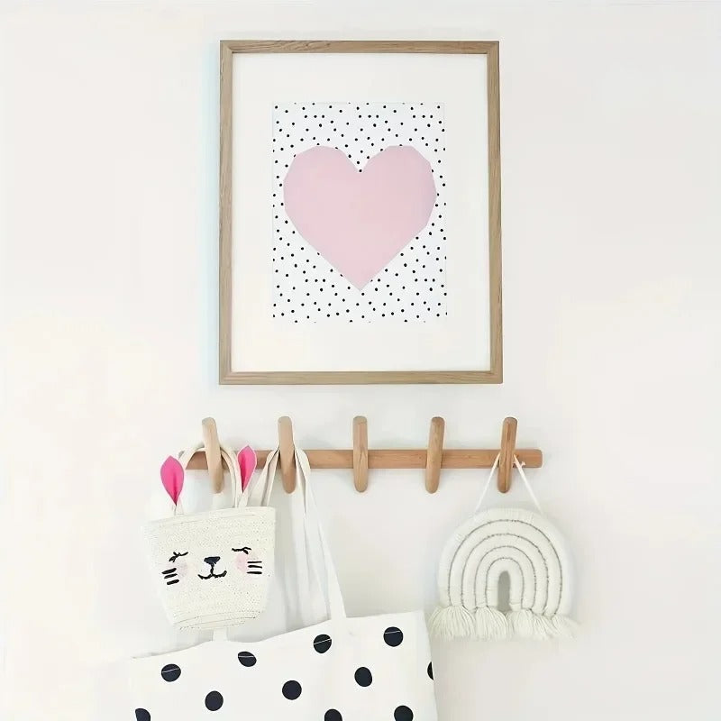 Wall Rack | Solid Oak Wooden Organiser | Mounted Storage Shelf - Maeve