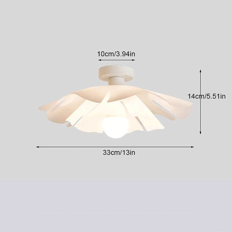 Ceiling Light | Rose Petal Modern Semi-Flush Flower Mount Design