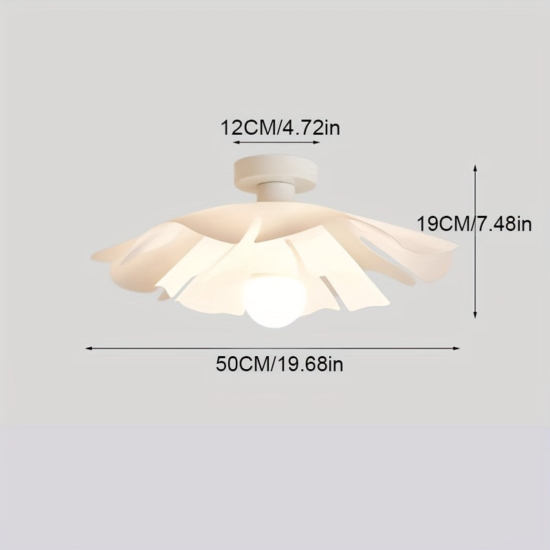 Ceiling Light | Rose Petal Modern Semi-Flush Flower Mount Design