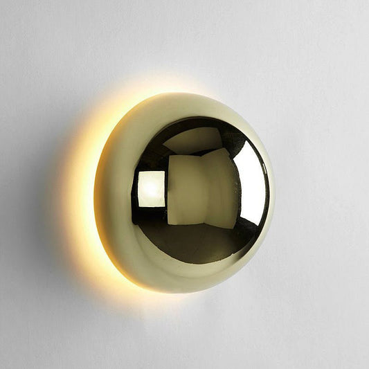 Wall Lamp | Bauhaus Modern Gold Finish Art Sconce Light - Eclipse