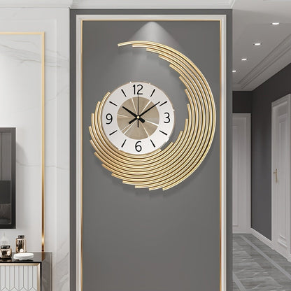 Wall Clock | Modern 3D Metal Design | Silent Quartz Movement Decor