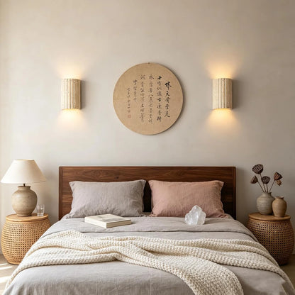 Up & down Natural Stone Wall Sconce, Modern Indoor Wall Light Fixture