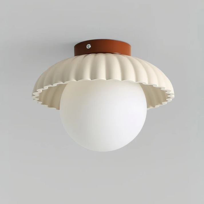 Ceiling Light | Iron Hallway Modern Glass & Metal Flush Mount
