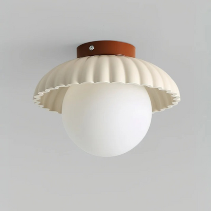 Ceiling Light | Iron Hallway Modern Glass & Metal Flush Mount