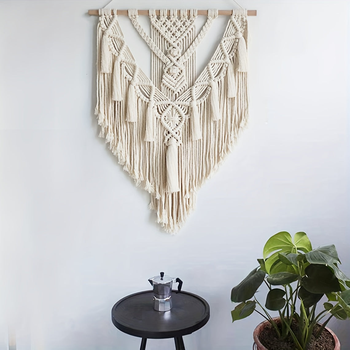 Macrame Wall Hanging | Bohemian Handcrafted Woven Tapestry for Home Decor