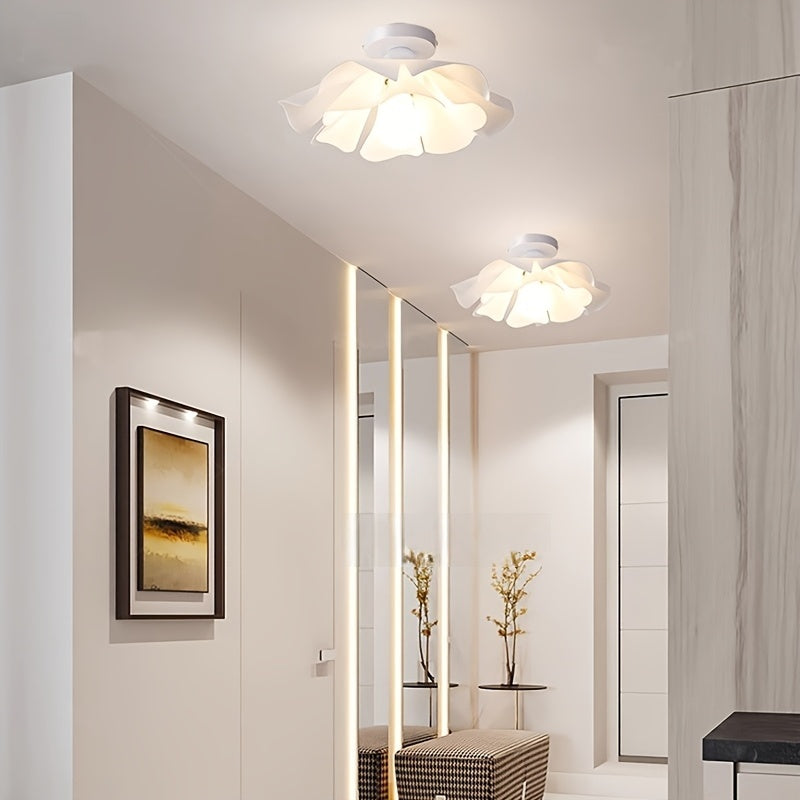 Ceiling Light | Rose Petal Modern Semi-Flush Flower Mount Design