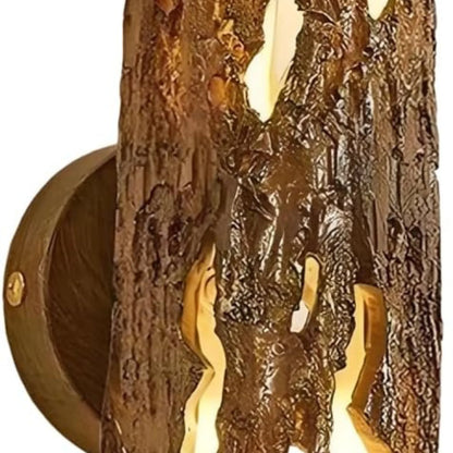 Wabi-Sabi Hollow Deadwood Resin Wall Lamp, 2-Light Wall Sconce