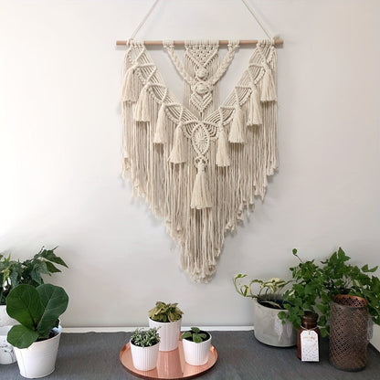 Macrame Wall Hanging | Bohemian Handcrafted Woven Tapestry for Home Decor