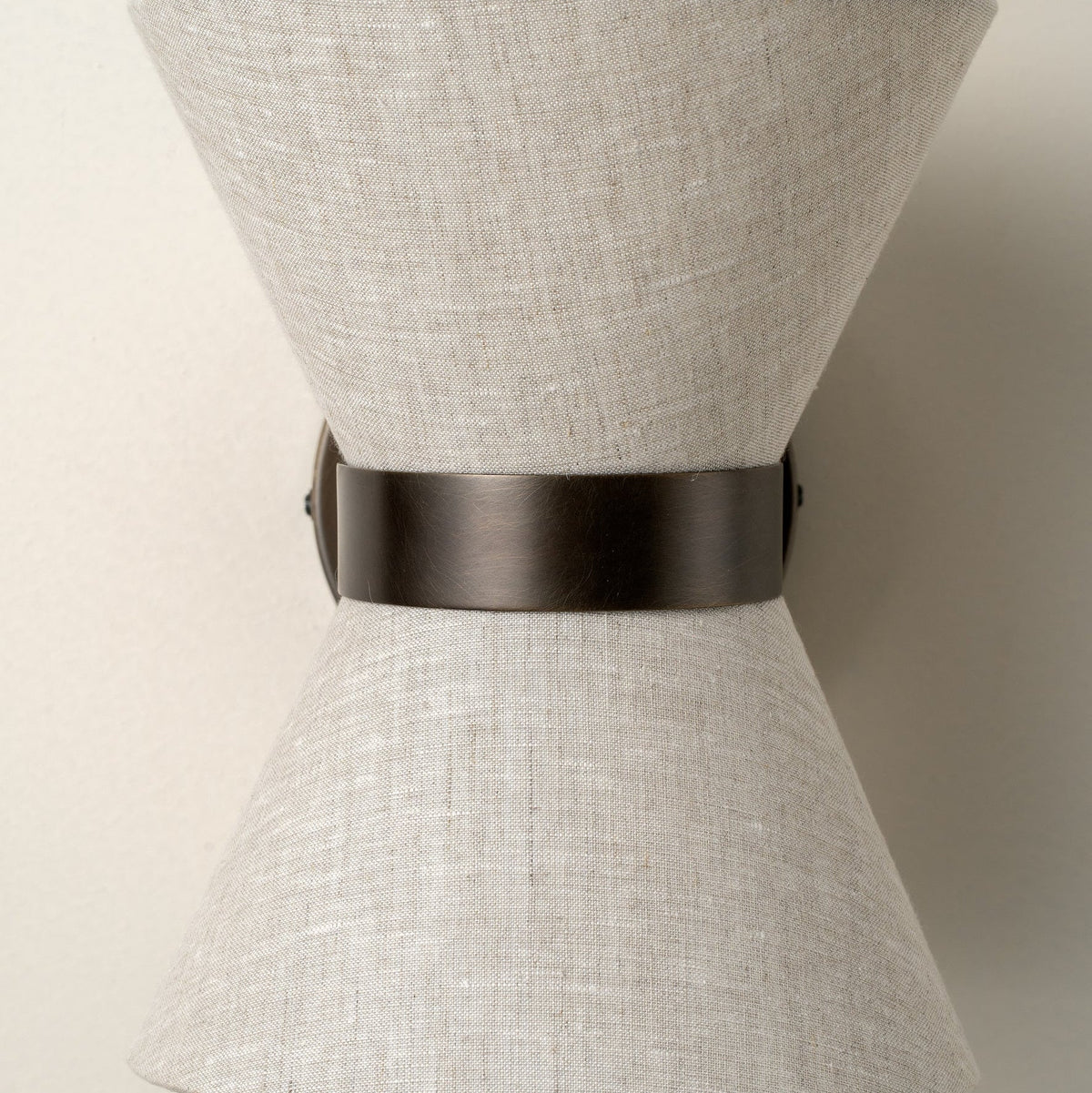 Wall Light | Bronze & Linen | Classic Modern Elegant Indoor Sconce