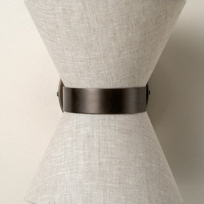 Wall Light | Bronze & Linen | Classic Modern Elegant Indoor Sconce